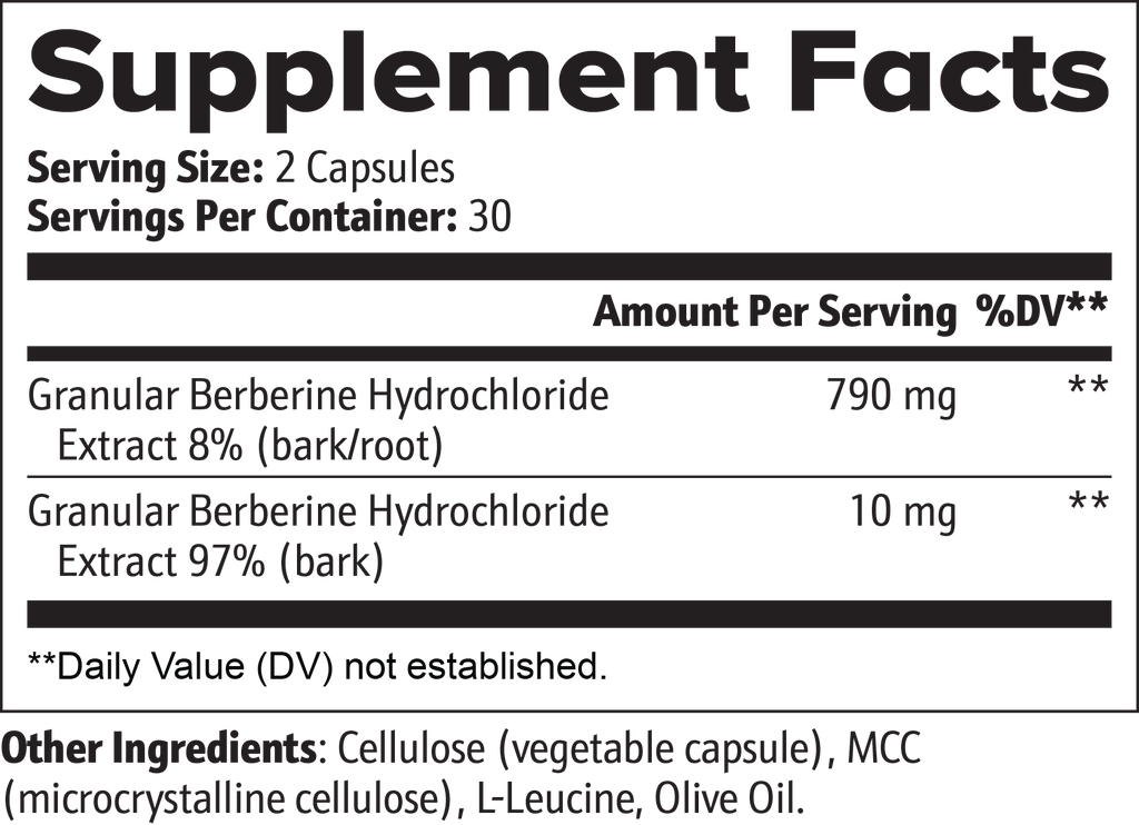 Berberine HCl 800mg — Daily Metabolic Balance & Wellness Formula | NeravaLiving