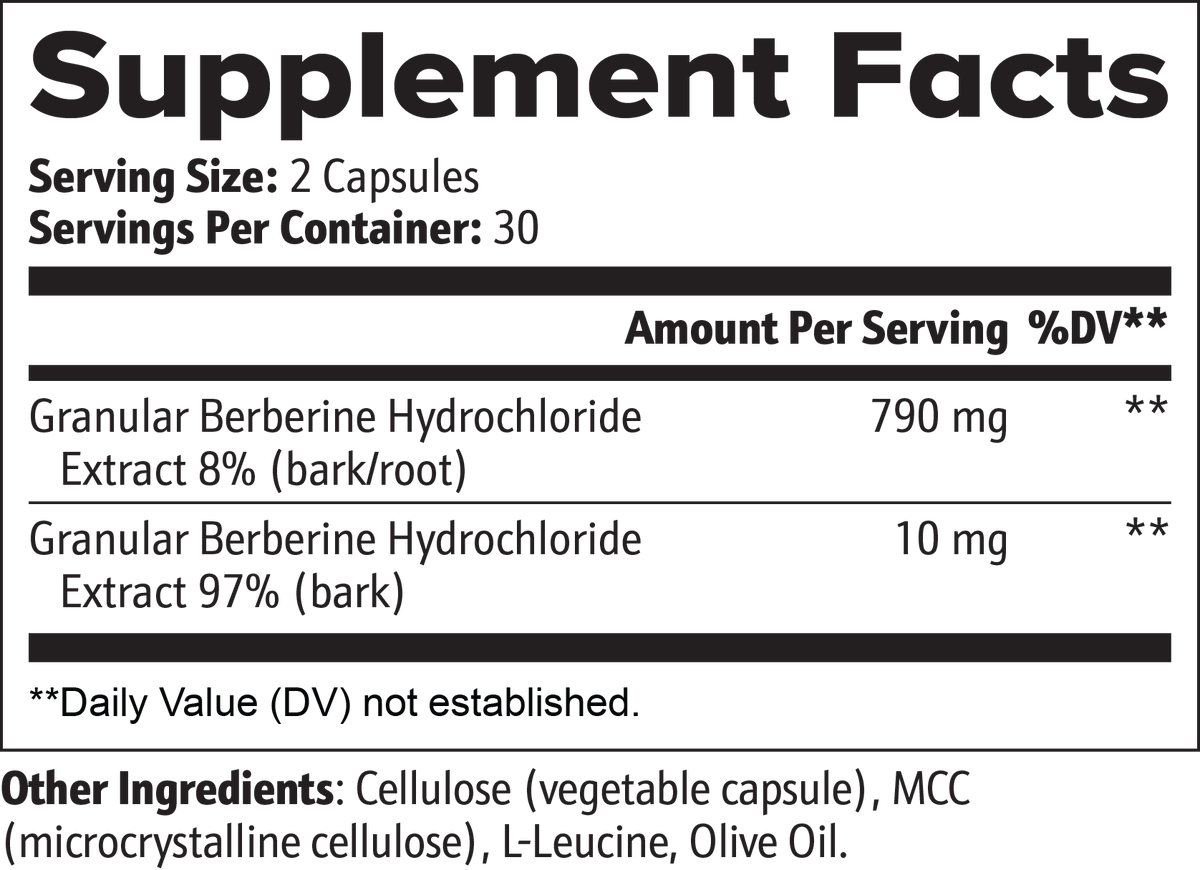 Berberine HCl 800mg — Daily Metabolic Balance & Wellness Formula | NeravaLiving